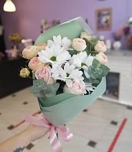 Букет цветов из:  Хризантемы и Розы в Черниговке